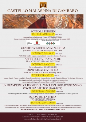 LOCANDINA EVENTI 2026 - Castello di Gambaro